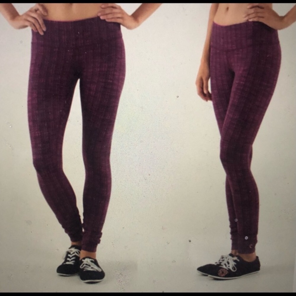 ❤️Lululemon Wunder Under Ziggy Wee Stretchy Leggings Purple Pink S